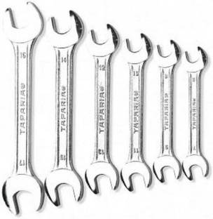 TAPARIA DEP 06 DOUBLE ENDED SPANNER SET DEP 06 DOUBLE ENDED SPANNER SET Double Sided Open End Wrench