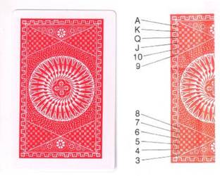 R.s.Magic Tricks SPY Marked Magic Playing Cards Red (Dr.D Cheating Playing Cards) Best for Flash Card Magic