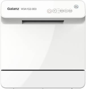 Galanz W3A1G2-0E0 Free Standing 4 Place Settings Intensive Kadhai Cleaning| No Pre-rinse Required Dishwasher