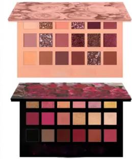 LOWPRICE combo of hb Nude Eye Shadow Palette and hb rose gold remastered eye shadow (Set of 2 Multicolour 18 Shade) 48 g
