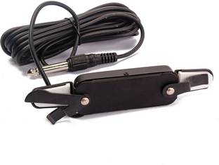 Boom Box Guitar Pickup Audio Transducer Amplifier 12 Hole 1/4" Connector Cable Single Angled TS Patch Cable