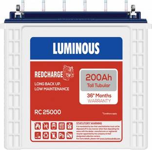 LUMINOUS 36 Months Warranty Tubular Inverter Battery