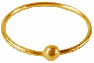 Say-Cute Sterling Silver, Gold-plated Plated Silver Nose Ring