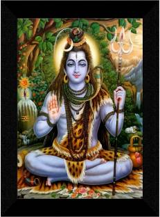 saf Shiva Digital Reprint 11 inch x 14 inch Painting