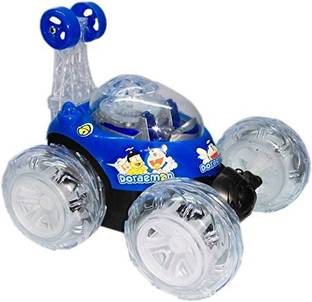 SNM97 Remote Control 360 Degree Plastic Rolling Stunt Car for Kids & Android charger