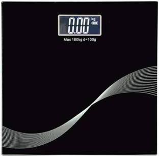 KVG Enterprise 6 mm Automatic Personal Digital Weight Machine With Large LCD Display and Sensor Technology For Accurate Weight Measurement Weighing Scale Weighing Scale (Black) Weighing Scale