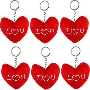 Tickles I Love You Heart Keychain (Set Of 6) Key Chain