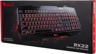 Natec Genesis RX22 Backlit Wired USB Gaming Keyboard Compatible with Desktop, Laptop, Mac