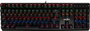 Redgear MK881 Invador professional mechanical with Kailh blue switches, Lighting effect and windows key lock Wired USB Standard Gaming Keyboard Compatible with Desktop, Laptop, Mac