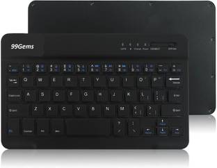 99Gems 7 inch mini Bluetooth, Wireless Thumb-size Tablet Keyboard Compatible with Desktop, Laptop, Mac slim mini