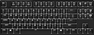 COOLER MASTER Quickfire Rapid I Mechanical Keyboard with Brown Cherry Keys Wired USB Gaming Keyboard Compatible with Desktop, Laptop, Mac