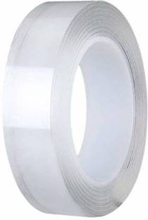 ALWAFLI 3 Meter Double Sided Adhesive Silicon Tape, Transparent Adhesive Heavy Duty, Heat Resistant,Multi-Functional, Removable, Sticky,No Trace,Anti-Slip Gel,Nano,Tape double sided handled nano tape (Manual)
