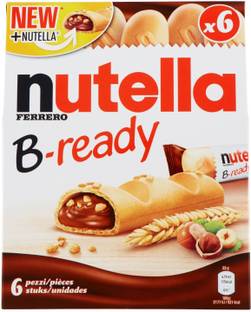 nutella Ferrero B-ready with ChoocKick Eco Friendly Pen, 132 g Cream Filled Biscuit