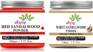 Bejoy Red Sandalwood Powder And White Sandalwood Powder Combo 100 Gram Each
