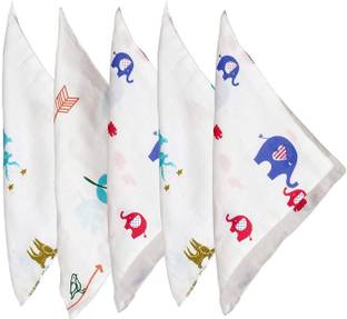 supermarche Washcloth for New Born 100% Hosiery Cotton/Reusable Extra Soft Face Towels washcloth for Babies ["White"] Handkerchief