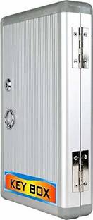Breewell Wall Mounted Key Box Cabinet/Secure Key Cabinet (24 Key Slots) for Factory, Office & Shops Aluminium Key Holder