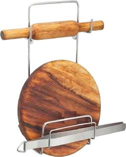 JISUN Chakla/Belan Kitchen Rack Steel Chakla Belan Stand