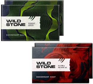 Wild Stone ultra sensual 125 gram x 2,forest spice 125 gram x 2