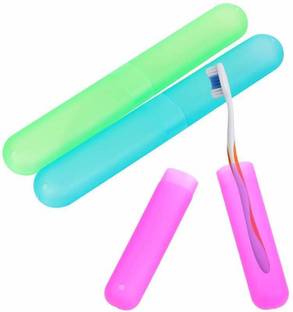 AMAZEE Anti Bacterial Toothbrush Container (Pack of 3)- Kewalraj & Co Tooth brush Cap, Caps, Cover, Covers, Case, Holder, Cases, travel, home use Toothbrush Case Toothbrush Case
