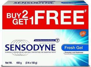 SENSODYNE Fresh Gel Sensitive Toothpaste - Buy 2 Get 1 Free Toothpaste