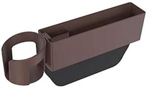 KolorFish Car Seat Gap Filler, Console Side Pocket with Detachable Cup Holder Car Seat Catcher Car Pocket Organizer