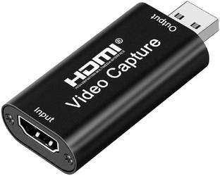 microware  TV-out Cable Audio Video Capture Card, 1080P 60fps Game Capture Card, HDMI to USB 2.0 Record to DSLR Camcorder Action Cam,Computer for Gaming, Streaming, Teaching, Video Conference or Live Broadcasting