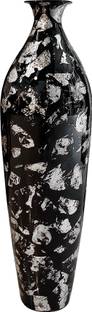 Flipkart Perfect Homes Black Silver Finish Iron Vase