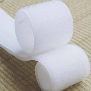 RARE OCEANS 1 Mts * 50 Mm ( 2 " ) Width hook and loop (WHITE) Sew-on Velcro