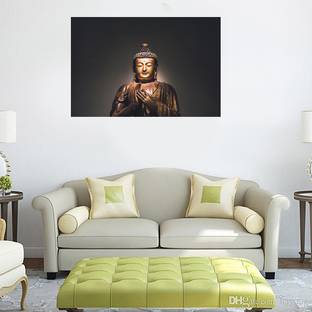 window wallpaper buddha Paper Print