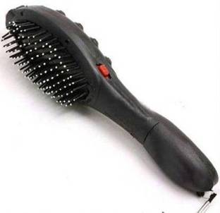 Leyden VB-1 Megneic Vibra Pluse Head Massager Hairbrush with Double Speed in Treatment, hair massager, head massage tool, head massager vibration, head massager tool, head massager machine, hair massager tools, hair vibra, hair vibra tools, head massager for vibrating tools,head massaging vibra, magnetic vibra for hair massager, massager tools, head massager, vibra for head Massager Massager (Black) Massager