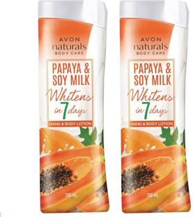 AVON Naturals Hand & Body Lotion (Papaya & Soy Milk - 2 pcs)
