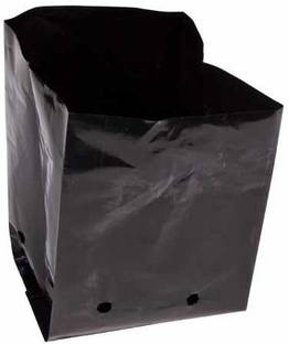 SIDDHI Nursery Cover Black - 16X16 Inch Large Size with quantity of 30 Bags Grow Bag Plant Container Set