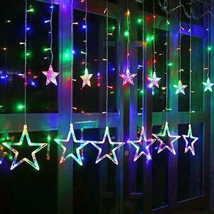 FStyler 12 LEDs 2.49 m Multicolor Steady Star Rice Lights