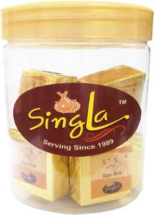 Singla Kaju bite burfi sweets 200g Plastic Bottle