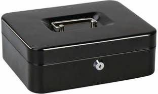 Bellveen New Locking Large Cash Box, Black | BW03 Cash Box