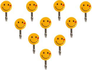Devicezone Adhesive Wall Hooks, Smiley Hooks For Wall Hook 10
