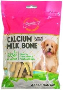 न्नॉलर्स Calcium Milk Bones Dog Treats 30 in 1 270 Gm by Foodie Puppies दूध कुत्ता ट्रीट