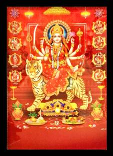 SUNINOW 3D photo of Nav durga maa photo frame| Durga maa photo frame | big size photo frame Religious Frame