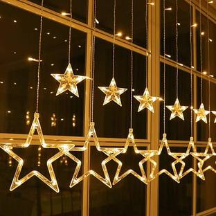 FStyler 12 LEDs 2.49 m Gold Flickering Star Rice Lights