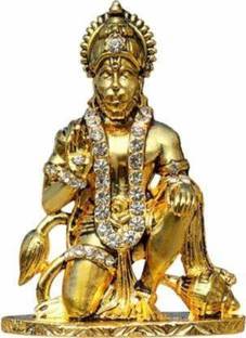 VIRAAJ COLLECTION Hanuman JI Car Dashboard Status Idol Bhagwan Hanuman JI Spiritual Decorative Decorative Showpiece  -  10 cm