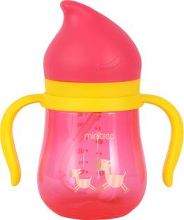 Adore Training Cup With Easy Handle- Turn up Straw - Food Grade PP- Leak Proof