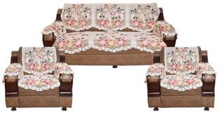 AR EXCLUSIVE Polyester 3+1+1 Seater Sofa Floral Cover