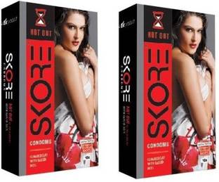 SKORE Not Out- Pack of 2 (10*2=20 Condoms) Condom