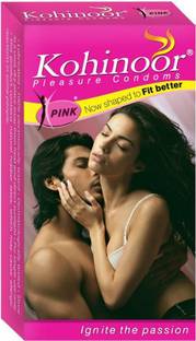 KOHINOOR Pink Premium Condom-Pack of 2- 20 Condoms(10*2) Condom