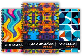 Classmate Pulse 6 Subject (297 X 210 mm) Spiral A4 Notebook Unruled 300 Pages