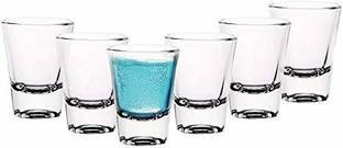 snowworld (Pack of 6) Glass Shot Glass for Vodka - 6 Pieces, Clear, 50 ml Glass Set Wine Glass