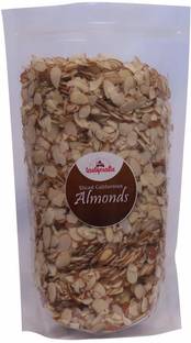 TastyCrafts Sliced Californian Almonds Chips | Badam | Dry Fruit for Cakes and Sweets Decor | Almond Flakes for Food Garnishing - 500 gm Almonds
