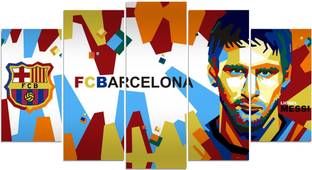 DivineDesigns 61 cm FC Barcelona Cut Pieces Sticker Self Adhesive Sticker