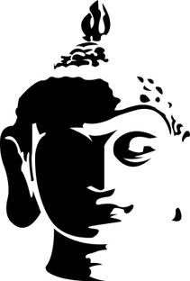 Jagvii 35 cm Buddha Self Adhesive Sticker