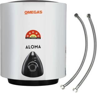 OMEGA'S 10 L Geyser ALOMA Glass Lined (5 Star Rating) 10 L Storage Water Geyser
